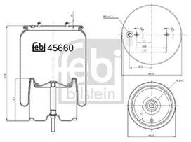 FEBI BILSTEIN Korpusas, pneumatinė pakaba 45660