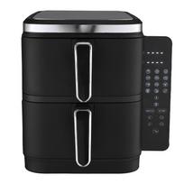 Karšto oro gruzdintuvė Zyle ZY012AF, dviejų aukštų, 2800 W, 11 l, juoda