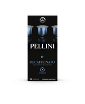 Kavos kapsulės PELLINI Decaffeinato, 10x5,5g