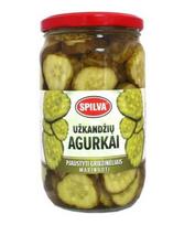 Marinuoti agurkai pjaustyti, 680g/350g