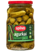Marinuoti agurkai SPILVA, 1600 g / 900 g