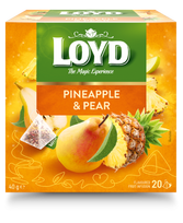 Vaisinė arbata LOYD, ananasų ir kriaušių skonio, 20 x 2g