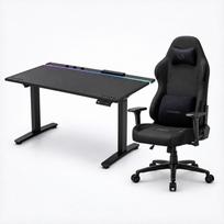 Mėnesio pasiūlymas | Ultradesk VORTEX elektrinis stalas + Ultradesk OVERLORD kėdė