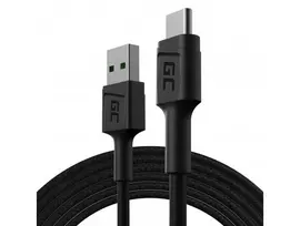 Green Cell KABGC19 USB kabelis USB 2.0 2 m USB A USB C Juoda