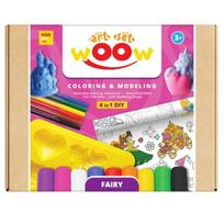 Kūrybinis rinkinys vaikams WOOW Pasaka 4 in 1 su plastilinu
