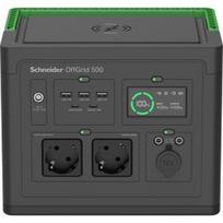 Schneider OffGrid Portable Power Station 500, 517Wh, Lithium-ion, 2 Schuko, Sinewave generatoriai PPS500-GR