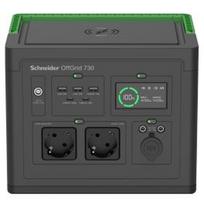 Schneider OffGrid Portable Power Station 730, 738Wh Lithium-ion, LCD, 2 CEE 7/3 Schuko outlets generatoriai PPS730-GR