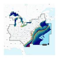 GARMIN U.S. East - Lakes, Rivers and Coastal Marine Charts Garmin Navionics Vision+™ | NVUS007R | sonaro kortelė 010-C1291-00