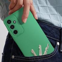 Dėklas, skirtas Samsung Galaxy A55 5G - AVIZAR - Soft Touch matinis silikonas - žalias