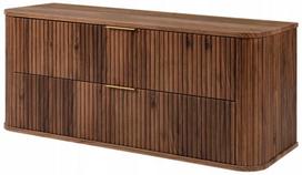 Vonios spintelė su stalviršiu, pakabinama, riešutmedžio ąžuolas GLAMOUR 120 x 42 x 52 cm