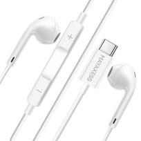 Laisvų rankų įranga Aussklausymo įrenginiai - MAYAXESS - Galaxy S25 Edge - USB-C - Integruotas mikrofonas - Optimalus komfortas
