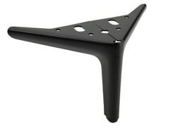 Baldų kojelė „Anker Elegant“, matinė juoda, aukštis 12 cm