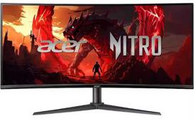 ACER Nitro XZ340CURW0 (34 in (86.4 cm), black, UWQHD, VA, Curved, FreeSync Premium, 240Hz panel)