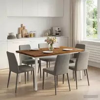 Kvadratinis valgomojo stalas 140 x 90 x 75 cm Natūrali