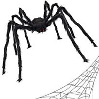 Helovino dekoracija Tarantulas, juoda