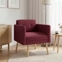 Akcentinis fotelis Vyno raudona Audinys