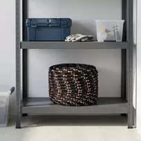 Daugiafunkcinė buitinė virvė 14 mm 25 m Juoda ir raudona PP