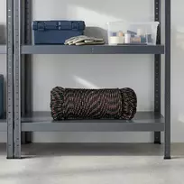Daugiafunkcinė buitinė virvė 4 mm 250 m Juoda ir raudona PP