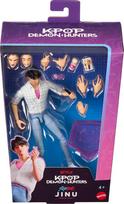 Žaislinė figūrėlė, su priedais Mattel KPop Demon Hunters Saja Boys Jinu JRY33, 17 cm, mėlyna sp./balta sp.