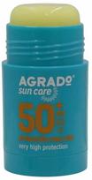 Priemonė įdegio priežiūrai veidui Agrado Sensitive Skin Face Stick SPF50+, 15 ml
