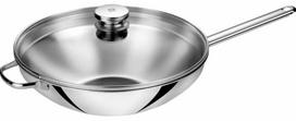 Keptuvė su dangčiu Zwilling Wok 40998-032-0, Ø 32 cm, nerūdijantysis plienas, Sidabro sp.