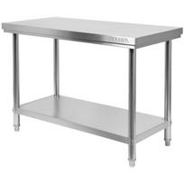 Yato sulankstomas centrinis stalas su lentyna YG-09010, 1000x700x850 mm, nerūdijantis plienas 201, 150 kg, 35 kg, 1 lentyna