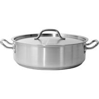 Yato troškinimo puodas YG-00055, 36cm, 11cm, 11.2l, nerūdijantis plienas 21/0, dangtis, kapsulinis dugnas, indukcinis
