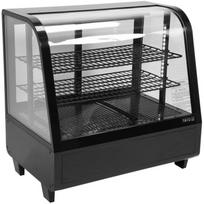 Yato vitrina YG-05020, 100l, 682x450x675mm, 0~+12°C, 160W, 220-240V, LED apšvietimas, 2 lentynos, stiklinės durys