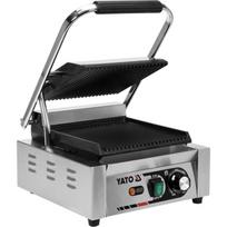 Yato elektrinis kontaktinis grilis YG-04555, 1800W, 220-240V, 50-60Hz, 50-300°C, 240x230mm, IPX3, ketaus plokštė, briaunuota