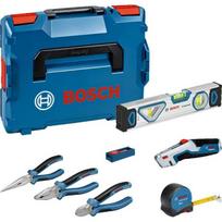 Bosch Įrankių rinkinys 0615990N2S, 7 vnt., replės 200/180/160mm, gulsčiukas 25cm, matuoklis 5m, peilis su 10 ašmenų, L-BOXX 102