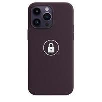 Dėklas "Silicone Case v2" skirtas iPhone 14 Pro / Elderberry / pakuotėje