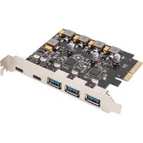 Digitus PCI Express plokštė DS-30222, 5x USB 3.1 2 gen, 2x USB-C, 3x USB-A, 10Gbps, PCIe lizdas, Plug and Play