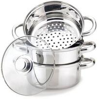 Feel-Maestro Garintuvas puodas MR-2900-24, 24 cm, 5 L, apvalus, nerūdijantis plienas, grūdintas stiklas, technopolimeras