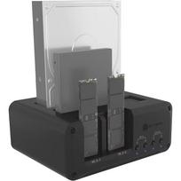 Raidsonic korpusas IB-2925MS-CU31, 4 lizdai, 2x M.2 NVMe, 2x 2.5/3.5" HDD/SSD, USB 3.2 Gen 2 Type-C, 10Gbps, juodas