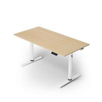 Arozzi elektrinis stovimas stalas ARENA-NRD-BCH, 140x70 cm, 71-115 cm, beržas, elektrinis aukščio reguliavimas, kabelių valdymas