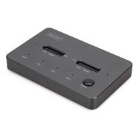Stacja dokująca dysków z funkcją klonowania | USB-C 3.2 Gen2 10Gbps | SSD M.2 NVMe (max. 2x 4TB) | Funkcja Offline Clone | Czarna
