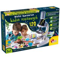 Lisciani edukacinis mokslo rinkinys I'm A Genius 304-PL89338, 120 eksperimentų, mikroskopas 1200x, chemija, fizika, optika