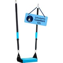 Hudora sūpynių sėdynė Comfort small 72180, mėlyna/juoda, 70kg, 35x26x6cm, putų paminkštinimas, reguliuojami rankų paminkštinimai