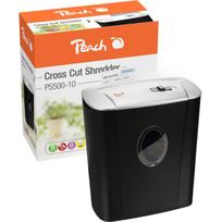 Peach PS500-10 popieriaus smulkintuvas, 22 cm, P-3, 5 lapai, 11 L, 4 x 52 mm, 72 dB, 2200 mm/min, apsauga nuo perkaitimo
