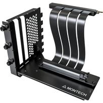 Montech vertikalaus GPU montavimo rinkinys Vertical GPU Mounting Kit (B), PCIe 4.0, 20cm, juodas, plieninis GPU laikiklis, vidinis