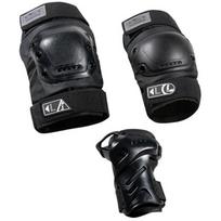 Hudora biomechaninis apsaugų rinkinys 83058, XL, juodas, 6 vnt., alkūnių, riešų ir kelių apsaugai, COOLMAX, Fit&Match sistema