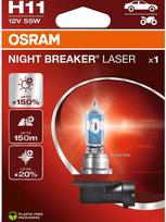 OSRAM NIGHT BREAKER LASER H11 — halogeninė priekinio žibinto lemputė, 1 vnt.