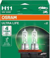 OSRAM ULTRA LIFE H11 — halogeninė priekinio žibinto lemputė, 2 vnt.