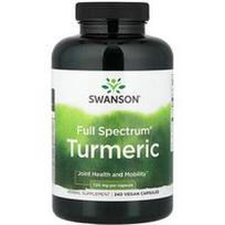 Swanson Vitamins, „Full Spectrum®“ ciberžolė, 720 mg, 240 veganiškų kapsulių