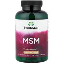 Swanson Vitamins, MSM, 250 veganiškų kapsulių (500 g vienoje kapsulėje)