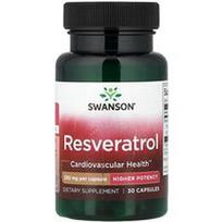 Swanson Vitamins, Resveratrolis, 250 mg, 30 kapsulių