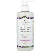 Tree To Tub, Drėkinamasis argano aliejaus kondicionierius, sausiems plaukams ir jautriai galvos odai, atpalaiduojanti levanda, 8.5 fl oz (250 ml)