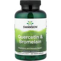Swanson Vitamins, Kvercetinas ir bromelainas, 250 veganiškų kapsulių