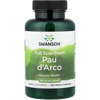 Swanson Vitamins, „Full Spectrum® Pau d'Arco“, 500 mg, 100 veganiškų kapsulių