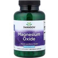 Swanson Vitamins, Magnio oksidas, 200 mg, 250 veganiškų kapsulių